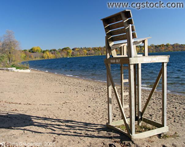 Lifeguard Chair in Fall