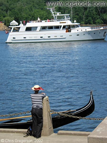Gondola and Yacht on the St. Croix River