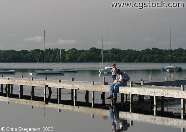 Boy on the Dock on Lake Harriet
