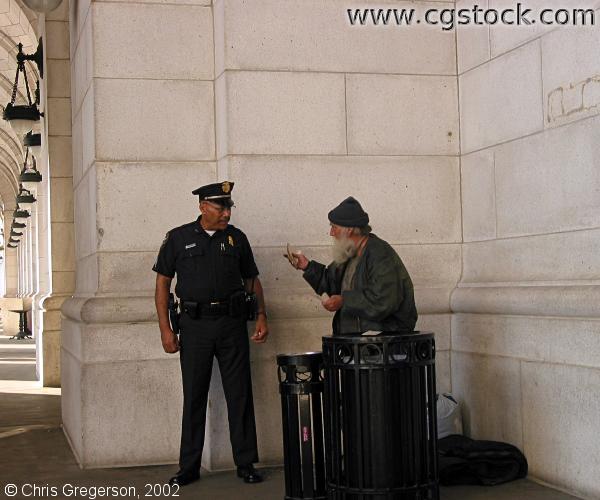 Cop Outside Union Station