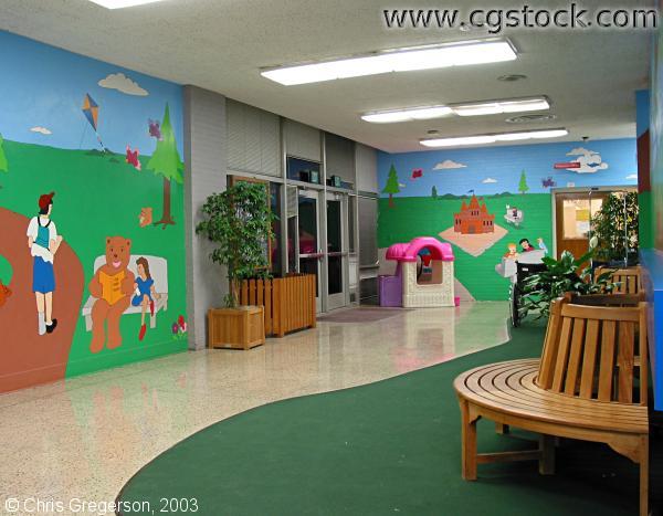 Lobby at Mattel Children's Hospital, UCLA
