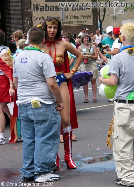 Wonder Woman at the Pride Parade