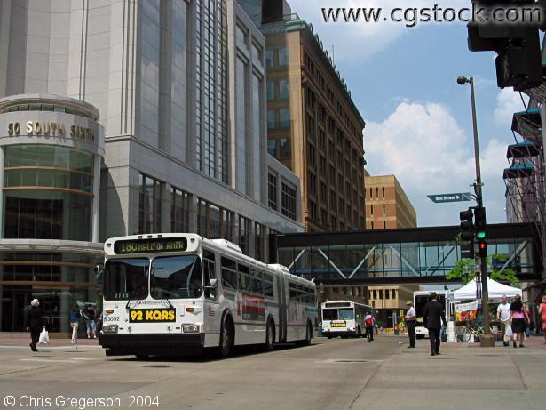 Bus on Nicollet Mall