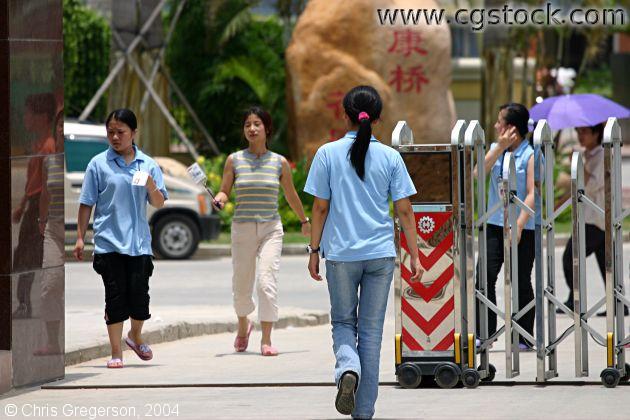 Workers At Factory Gate, Southern China