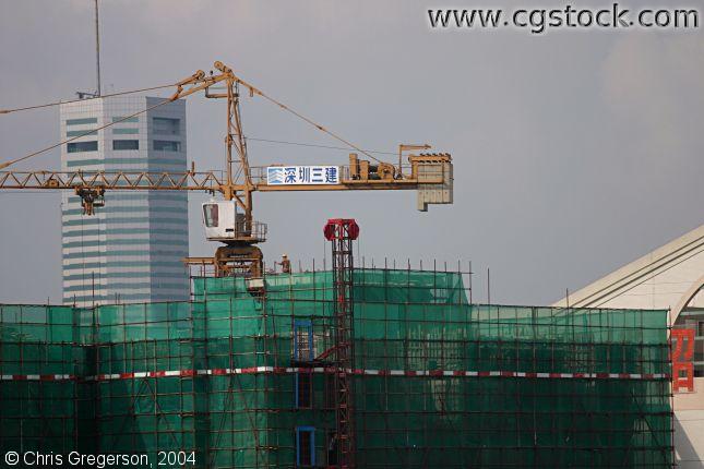 Close-up of Shenzhen Construction Project