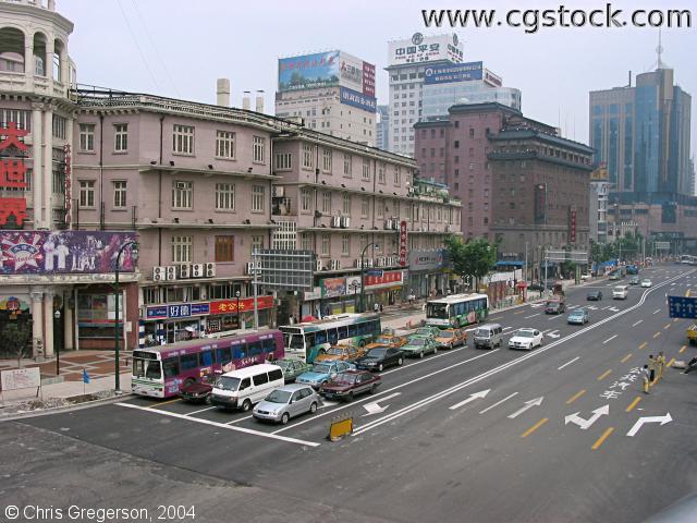 Street in Downtown Shanghai (Xizang Zhonglu)