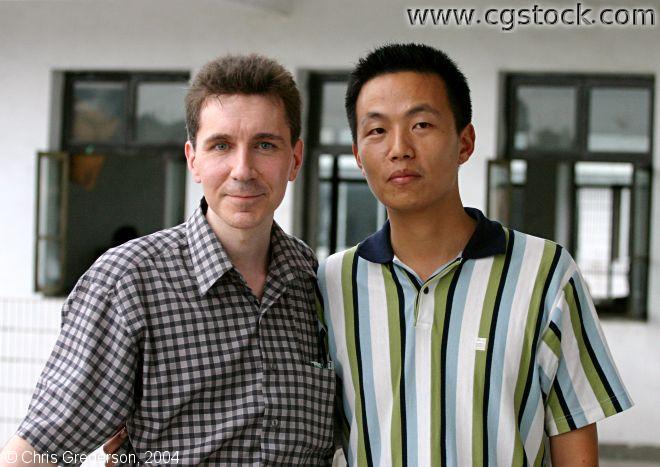 Chris and Ye Sai Bao at Hengsheng in Yueqing