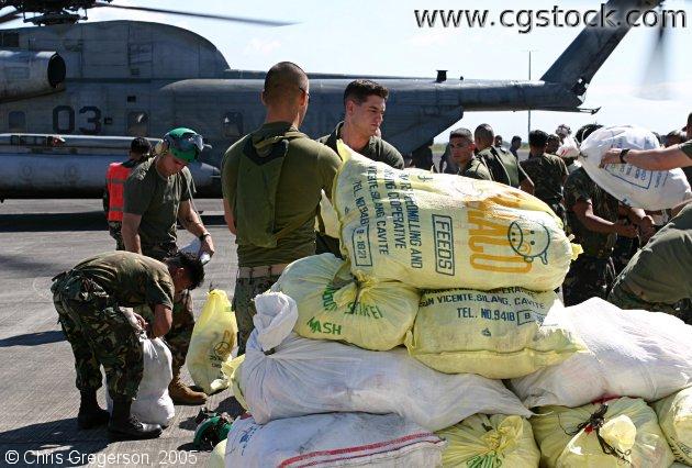 US Marines Loading Relief Supplies