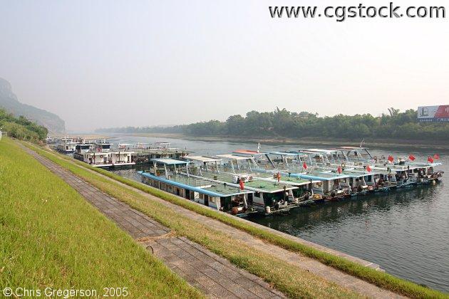 Pier for Li River Cruises near Guilin China