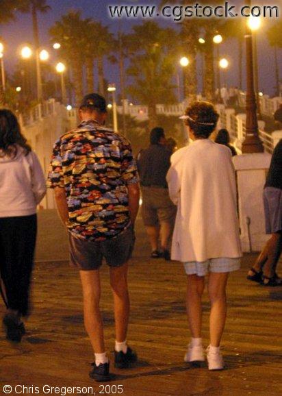 Couple Walking, Oceanside Pier