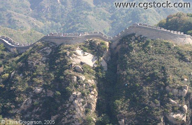 The Great Wall on a Mountain Ridge
