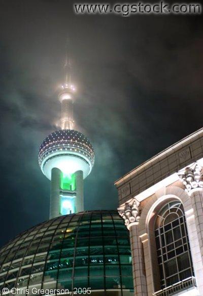 Oriental Pearl TV Tower at Night
