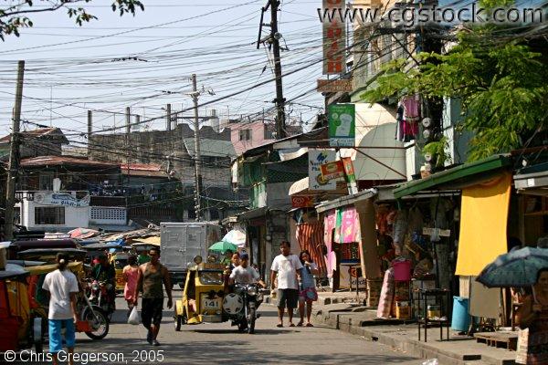 Street in the Tatalon Neighborhood, Quezon City, Manila