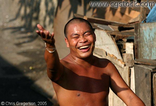 Filipino Man Laughing