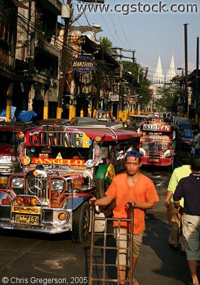 Jeepneys in Quiapo, Manila