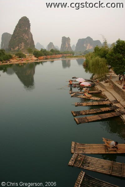 Bamboo Rafts on the Li River, China