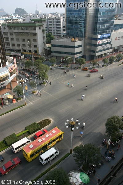Intersection in Guilin, China