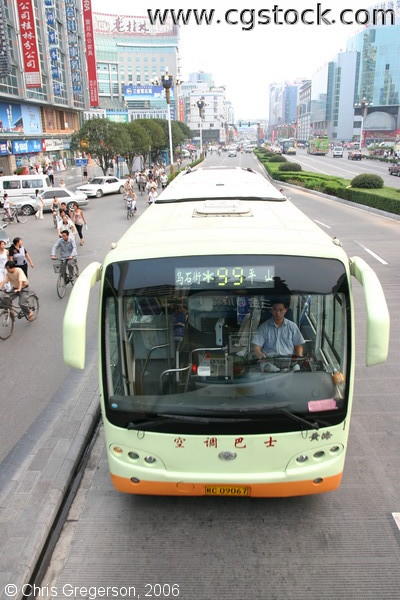 Overhead View of Bus, Guilin, China