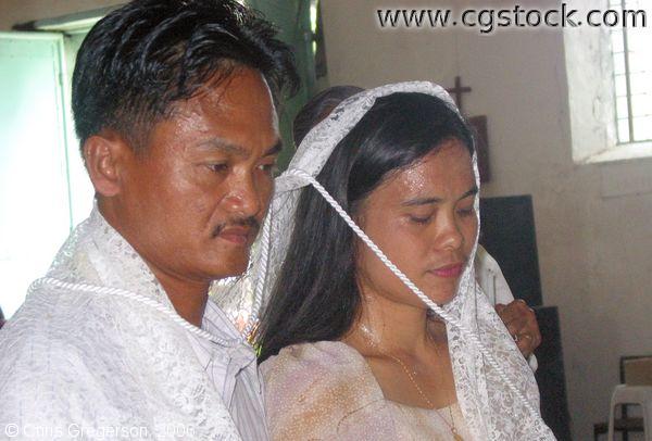 Couple Being Married in the Philippines