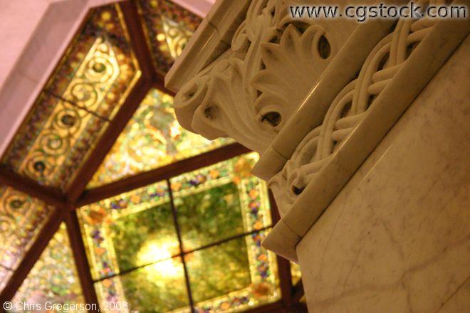 Stained Glass and Marble Architectural Detail, Minneapolis City Hall