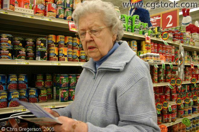 Grandmother Doing Grocery Shopping