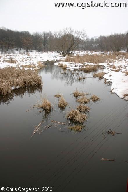 Creek in Winter in Wisconsin