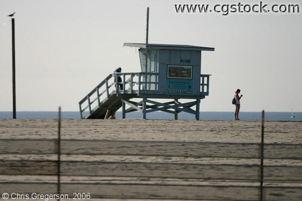 Lifeguard Station on Venice Beach, Los Angeles