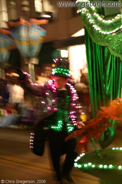 Costumed Character in the Minneapolis Holidazzle Parade