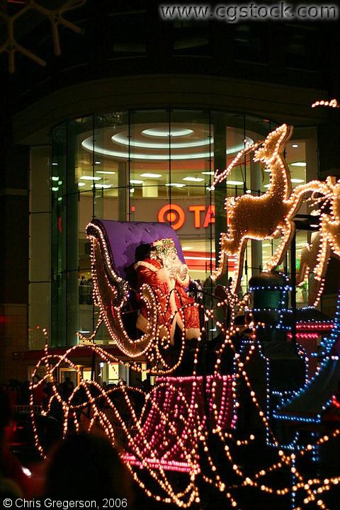Santa Clause in the Holidazzle Parade