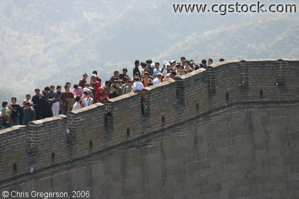 A Crest in The Great Wall of China near Badaling