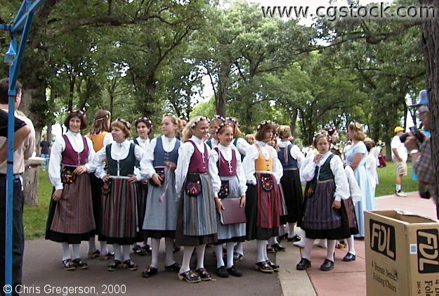 Girls Choir Posing