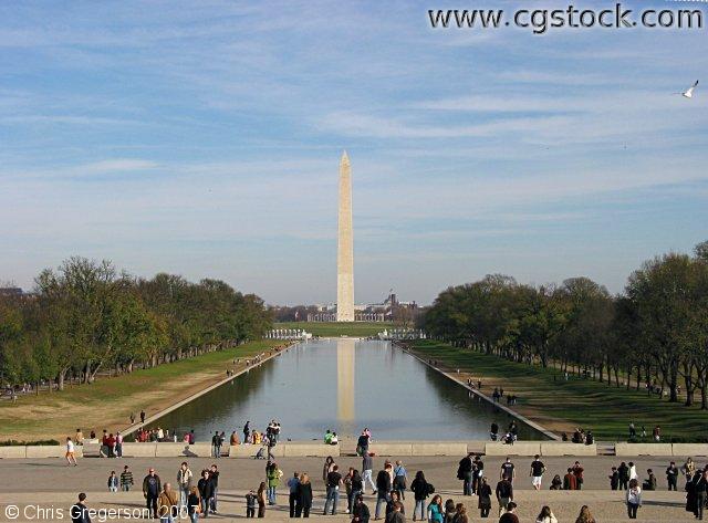 The Washington Monument and Reflecting Pool in Washington, DC