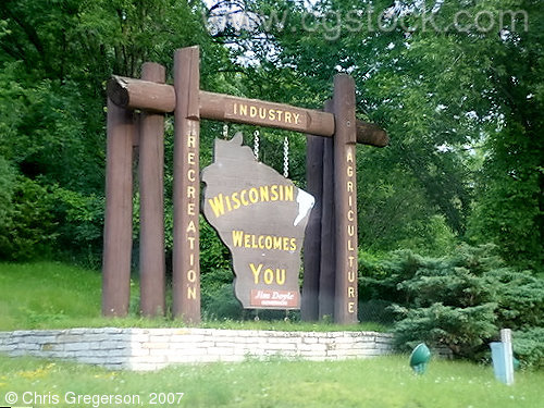 Welcome to Wisconsin Sign off Interstate 94