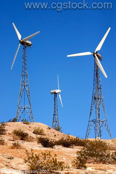 Three Wind Generators, California