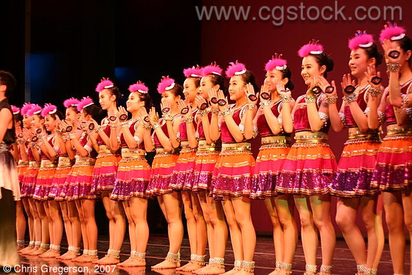 Girls from RFDZ High School in China After Performing in Minnesota