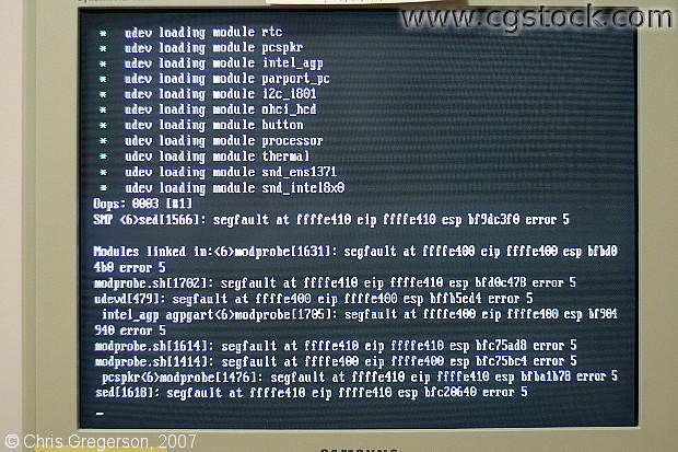 Gentoo Linux Crashing after Udev During Boot (Oops)