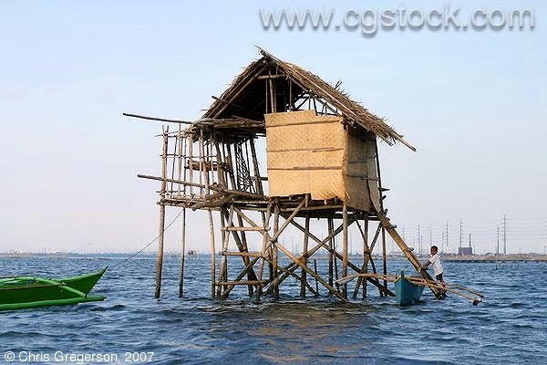 Stilt House in Manila Bay