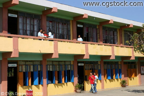 Courtyard at ICFI/Scared Heart High School, Badoc, Ilocos Norte