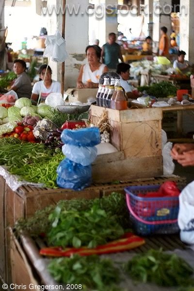 Fresh Vegetables at the Badoc Public Market, Ilocos Norte