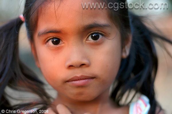 Close-up of Young Ilocano/Filipina Girl