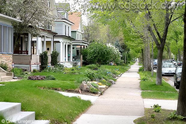 Residential Neighborhood Sidewalk