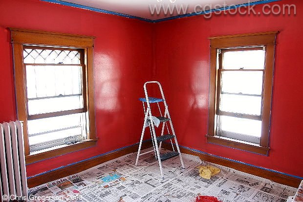 Freshly Painted Bedroom