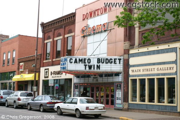 stock photo - Cameo Budget Twin Movie Theater, Eau Claire, WI