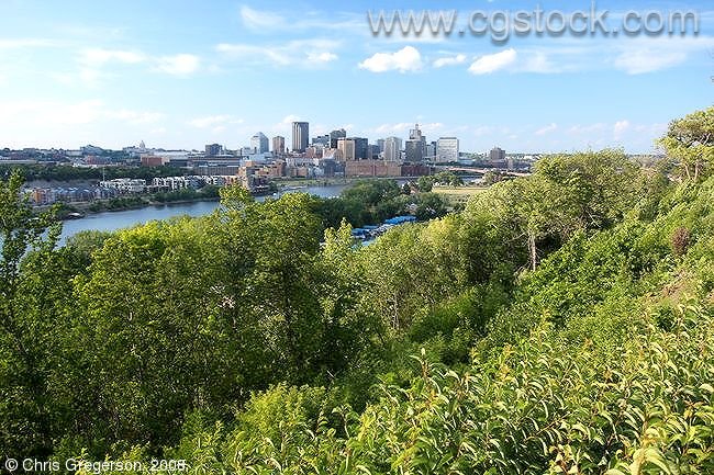 Mississippi River and Downtown St. Paul