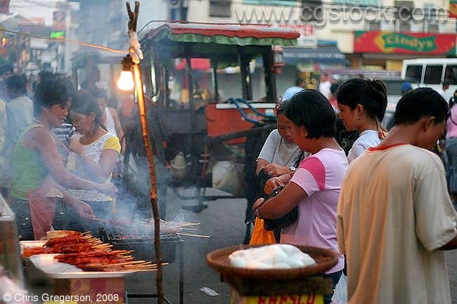 Street Food in Laoag, The Philippines.