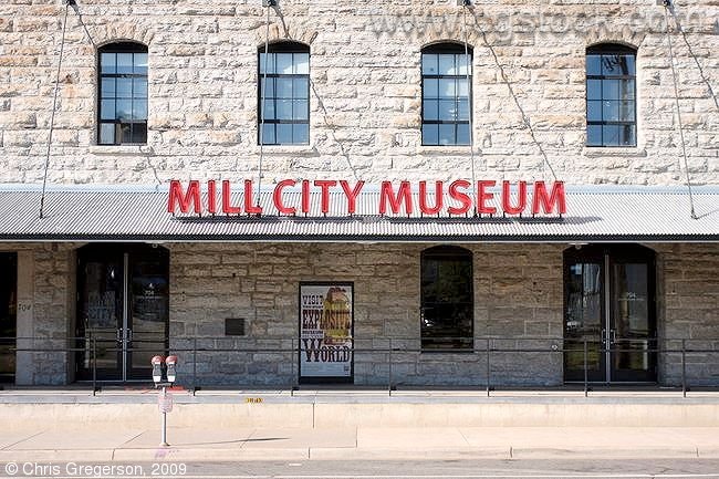 Entrance to the Mill City Museum, downtown Minneapolis