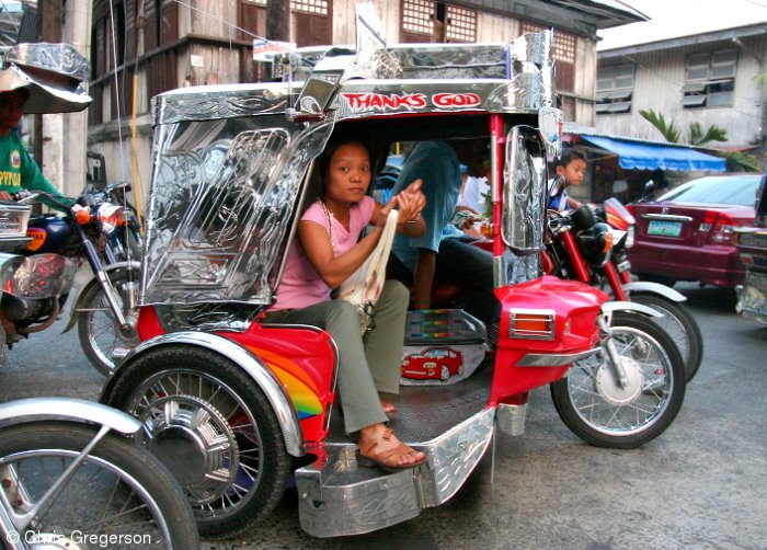 Woman in Trike, Vigan, the Philippines